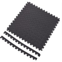 Schaummatte, Puzzel-Matte, 6-teilig, schwarz von LGVSHOPPING