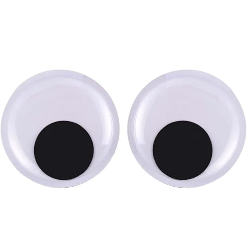 XQEUMC 2 Stück Riesige Kulleraugen,180mm Wackelaugen Selbstklebend Groß,Selbstklebende Wackelaugen ür Partydekorationen, Kühlschranktür, Weihnachtsbäume, Rasen, Auto, Klassenzimmer von XQEUMC