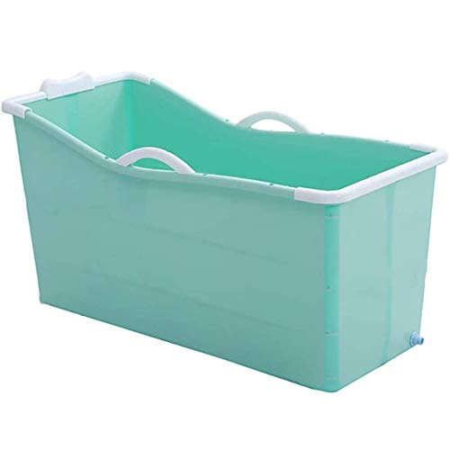 Faltbare Spa Badewanne Erwachsene, Tragbarer Badewannes Badezimmer Spa Kinder Duschkabine Reise Badewanne Größe 117 X 52,5 X 63 cm,Green von XQHD