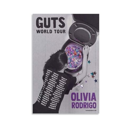 XQHMEP Olivia Poster Rodrigo Tour-Guts Poster, Leinwand, Wandkunst für Zuhause, Wohnzimmer, Schlafzimmer, Dekor, Gemälde, 40 x 60 cm, ungerahmter Stil XQHMEP Olivia Poster Rodrigo Tour-Guts Poster, Leinwand, Wandkunst für Zuhause, Wohnzimmer, Schlafzimmer, Dekor, Gemälde, 40 x 60 cm, ungerahmter Stil von XQHMEP