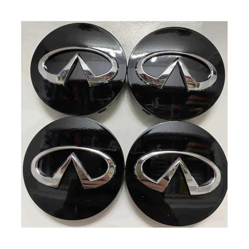 XQHZFDPX 4 Stück Auto Radnabenkappen für Infiniti Q50L QX50 QX30 QX60 Q70L QX70 FX35, Felgenkappen Radkappen Set Nabendeckel Radnabenabdeckung Zubehör von XQHZFDPX