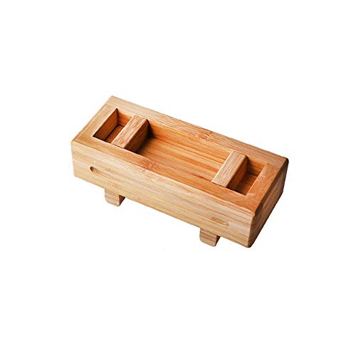 XQK Sushi Holz Rechteckige Pressform Bambus DIY Sushi Form Zubehör Split Reis Presswerkzeug für Haushalt, DIY Klasse, Restaurant (Bamboo) von XQK