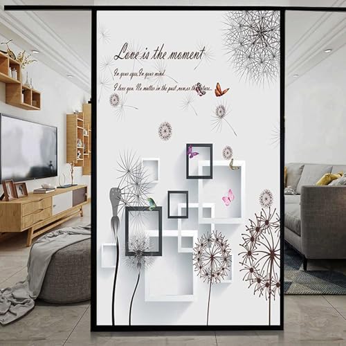 XQKXHZ Fensterfolie Badezimmer Blickdicht Muster Blumen Selbstklebend Premium Fensterfolie Verdunklung Sichtschutz Statische UV-Schutz Milchglasfolie für Kinderzimmer Schlafzimmer,B1,85x190cm XQKXHZ Fensterfolie Badezimmer Blickdicht Muster Blumen Selbstklebend Premium Fensterfolie Verdunklung Sichtschutz Statische UV-Schutz Milchglasfolie für Kinderzimmer Schlafzimmer,B1,85x190cm von XQKXHZ