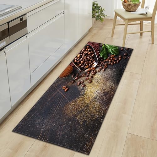 XQKXHZ Küchenteppiche Waschbar Farbe & Würze Küchenläufer Küchenmatte Badematten rutschfeste Teppich Läufer Bunte Würze 3D Teppiche für Flur Küchen Waschbecken Schlafzimmer Büro,E,40x100cm/16 39" von XQKXHZ