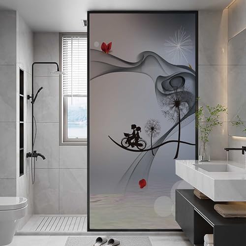 XQKXHZ Sichtschutzfolie Fensterfolie mit Motiv Statische Milchglasfolie selbsthaftend Blickdicht Sonnenschutzfolie Verdunklungsfolie für Fenster Badezimmer Wohnzimmer,A1,50x120cm XQKXHZ Sichtschutzfolie Fensterfolie mit Motiv Statische Milchglasfolie selbsthaftend Blickdicht Sonnenschutzfolie Verdunklungsfolie für Fenster Badezimmer Wohnzimmer,A1,50x120cm von XQKXHZ