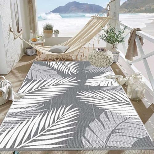XQKXHZ Teppich Aussenbereich Wetterfest und UV-Beständige Picknickdecke Grau und Weiß Kunststoff Pool Teppich Outdoor Reversible Matten & Teppiche für Terrassen Camping Balkon,A,4x6ft/120x180cm XQKXHZ Teppich Aussenbereich Wetterfest und UV-Beständige Picknickdecke Grau und Weiß Kunststoff Pool Teppich Outdoor Reversible Matten & Teppiche für Terrassen Camping Balkon,A,4x6ft/120x180cm von XQKXHZ