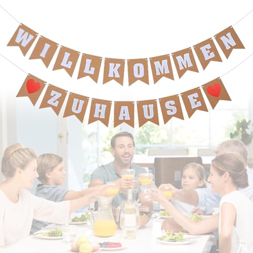XQMMGO Willkommen Zuhause Girlande, Herzlich Willkommen Girlande für Dekoration, Welcome Back Home für Dekoration Familie Partei, Freund Verwandte Baby Gesundheit XQMMGO Willkommen Zuhause Girlande, Herzlich Willkommen Girlande für Dekoration, Welcome Back Home für Dekoration Familie Partei, Freund Verwandte Baby Gesundheit von XQMMGO