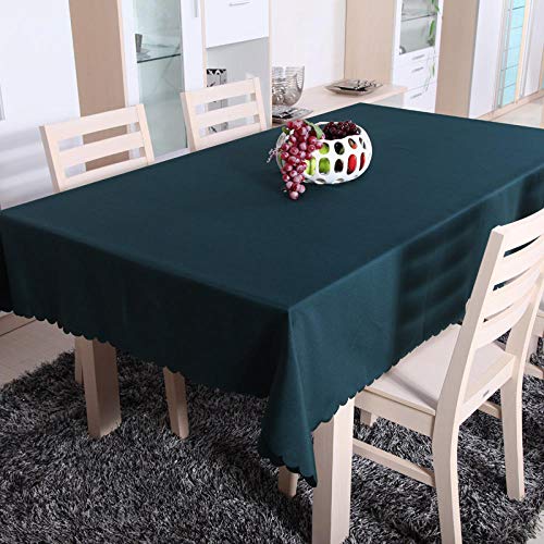 XQSSB Tischdekoration Ornamente Design Tafeldecke mit Saum Keine Wiederverwendbaren Falten Tischtuch Größe & Farbe Wählbar Grün 140 × 200cm von XQSSB