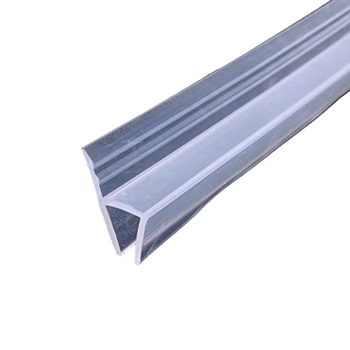 200cm Duschdichtung für Duschtüren, Duschtür Dichtung Duschdichtung Wasserabweiser Dusche Glastür, Duschkabinen Dichtung für 6-12 mm Glasdicke (H-12MM) von XQZMD