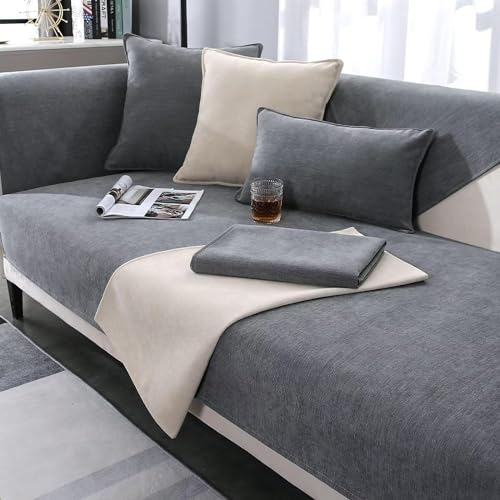 XRDSHY Sofabezug, Sofa Überwurf, Grau-110 * 210cm von XRDSHY
