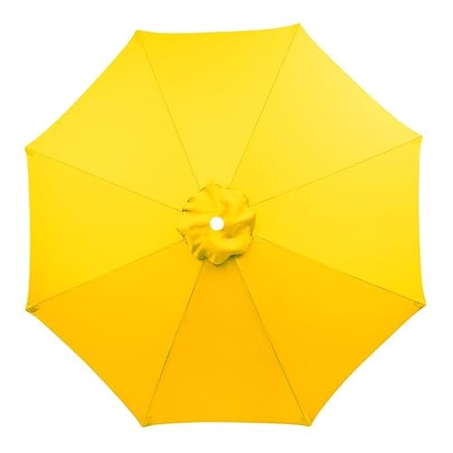 XRDSHY Sonnenschirm Ersatzbezug 2.7m 8 Streben, UV-Schutz Ampelschirm Bezug, Wasserdicht Schirmbezug Sonnenschirm Ersatzteile für Balkon, Garten, Pool und Strand, Gelb von XRDSHY
