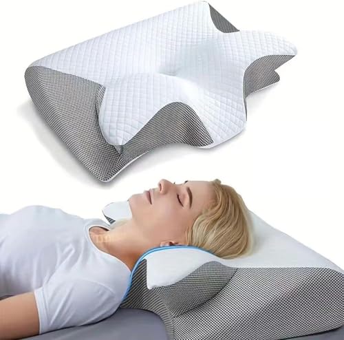 XRDSHY pillowdaddy Pillow Daddy Das Nacken - Therapiekissen Ergonomisches Memory Foam Kissen – Nackenstützkissen für Seiten, Rücken & Bauchschläfer,Grau- Kissen + Kissenbezug XRDSHY pillowdaddy Pillow Daddy Das Nacken - Therapiekissen Ergonomisches Memory Foam Kissen – Nackenstützkissen für Seiten, Rücken & Bauchschläfer,Grau- Kissen + Kissenbezug von XRDSHY