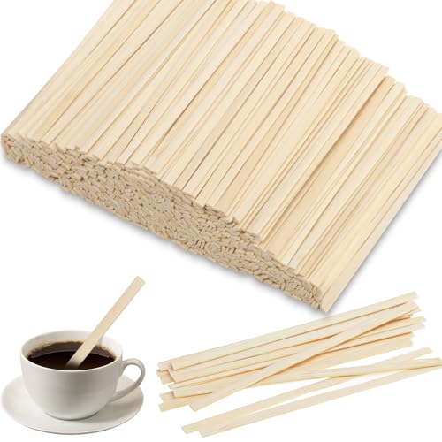 1000 Stück Kaffee Rührstäbchen, 11cm Holzstäbchen Kaffeestäbchen Kaffee Sticks zum Mischen von Kaffee Tee Getränke von XREE
