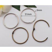 51mm Innere Lose Blatt Ringe Split Ring Karten Journal Album Buchringe Buchbinden 2-4-10 Stk von XRGHardwaresupply