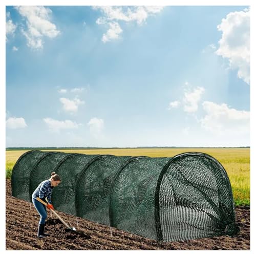 Plant Tunnel with Arches, 300X45x45cm 1 x Mesh Tunnel for Plants,Vegetable Garden Plant Tunnel Easy Setup for Herbs and Flowers Garden Tunnel Foldable (2PCS,Green) von XRLQZH