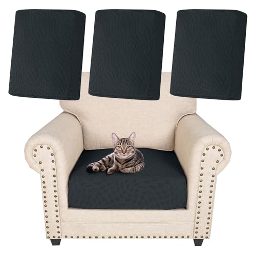 XRLQZH Sofa Seat Cushion Cover, Highly Elastic Seat Cover, Couch Cushion Covers Replacement Living Room,Protective Cover, Replacement for Individual Cushions (Dark Grey,1Pc W100-150cm D50-75cm) von XRLQZH