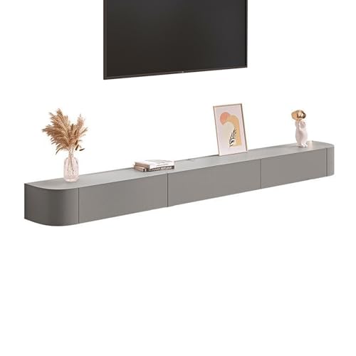 XRRJFYH Lowboard Hängend TV Schrank Holz TV Board Fernsehschrank TV Bank TV Cabinet Wohnzimmer Fernsehtisch TV Tisch (Color : Grau, Size : 140cm/55in) von XRRJFYH