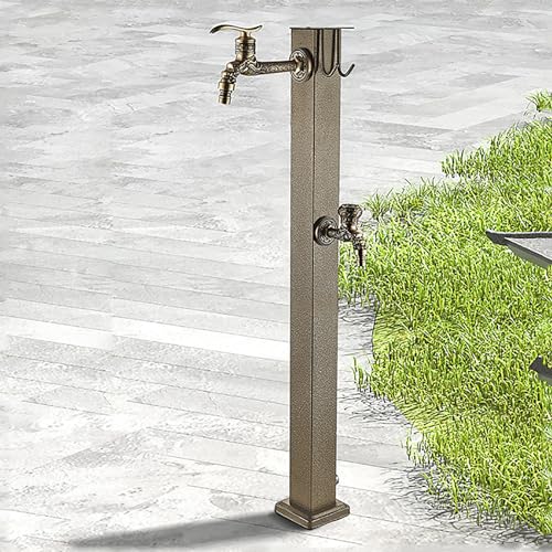 XRRJFYH Wasserzapfsäule Garten Wassersäule Wasserentnahmestelle Garten Wasserzapfstelle Garten Wasserhahn Auslaufhahn Aussen (Color : Bottom water inlet, Size : 80cm/31.5in) von XRRJFYH