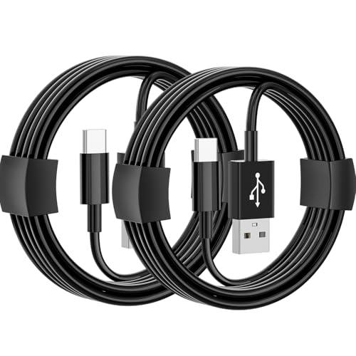 iPhone 15 16 Auto Ladekabel, USB A auf USB C Schnellladung Kabel für iPhone 16E, 16/15 Pro Max,15 16 Plus, USB C Car Kabel 1M+1M 2Stück, Type C Kabel für IPad Pro, IPad Air 5/4 Gen Ladegerät Schwarz von XRX