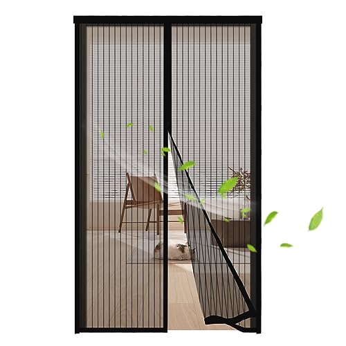 Magnet Fliegengitter Tür 95x195cm,Insektenschutz Balkontür,Moskitonetz Tür, Magnetvorhang Klebmontage Ohne Bohren,Fliegenvorhang Geeignet für Kellertür Schiebetür Terrassentür,Schwarz Magnet Fliegengitter Tür 95x195cm,Insektenschutz Balkontür,Moskitonetz Tür, Magnetvorhang Klebmontage Ohne Bohren,Fliegenvorhang Geeignet für Kellertür Schiebetür Terrassentür,Schwarz von XRXDSY