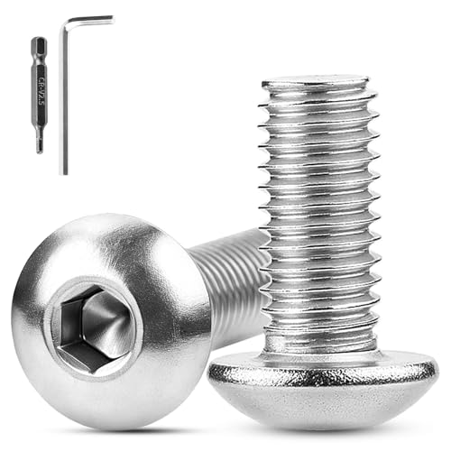 XRXYMQ 100 Stück Linsenkopfschrauben M4x10 mm Flachkopfschrauben Innensechskant 304 Edelstahl Schrauben Rundkopfschrauben Vollgewinde Maschinenschrauben für Möbeleinbau Holz Montage XRXYMQ 100 Stück Linsenkopfschrauben M4x10 mm Flachkopfschrauben Innensechskant 304 Edelstahl Schrauben Rundkopfschrauben Vollgewinde Maschinenschrauben für Möbeleinbau Holz Montage von XRXYMQ