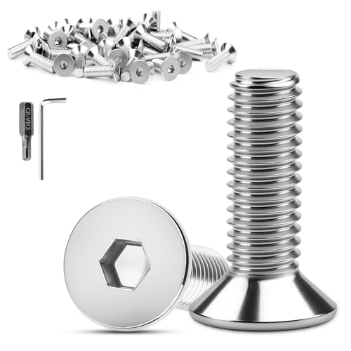 XRXYMQ 110 Stück Senkkopfschrauben M3 x 16 mm Senkkopfschrauben Edelstahl 304 Edelstahl Schrauben Senkkopf Innensechskant Schrauben mit Innensechskant Schlüsseln Elektrischer Schraubendreherkopf XRXYMQ 110 Stück Senkkopfschrauben M3 x 16 mm Senkkopfschrauben Edelstahl 304 Edelstahl Schrauben Senkkopf Innensechskant Schrauben mit Innensechskant Schlüsseln Elektrischer Schraubendreherkopf von XRXYMQ