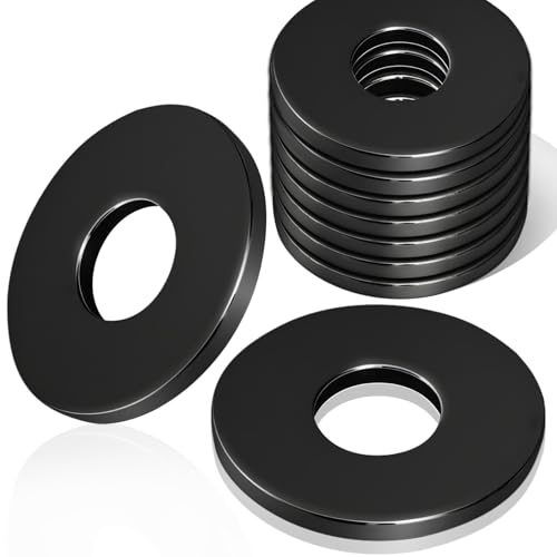 XRXYMQ 15 Stück Unterlegscheiben Edelstahl M12 x 37 mm Große Beilagscheiben Edelstahl DIN 9021 A2 V2A Unterlegscheiben Schwarz Karosseriescheiben für Schrauben Gewindestange von XRXYMQ