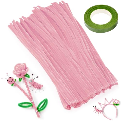 XRXYMQ 200 Stück Pfeifenreiniger Rosa Pfeifenputzer 30 Cm Pipe Cleaner Dekorationen Chenilledraht Für Anderen Formen Dekorieren Handwerk Pipe Cleaner Flower Set Für Kreative DIY Handwerksprojekte XRXYMQ 200 Stück Pfeifenreiniger Rosa Pfeifenputzer 30 Cm Pipe Cleaner Dekorationen Chenilledraht Für Anderen Formen Dekorieren Handwerk Pipe Cleaner Flower Set Für Kreative DIY Handwerksprojekte von XRXYMQ