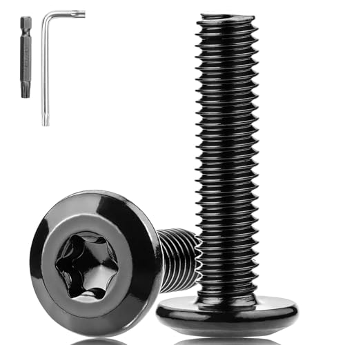 XRXYMQ 25 Stück Flachkopfschrauben M6x40 mm Linsenkopfschrauben M6 Schrauben Schwarz 304 Edelstahl Maschinenschrauben für Möbeleinbau Holz Montage mit Torx Schlüssel Bit Schraubendreher XRXYMQ 25 Stück Flachkopfschrauben M6x40 mm Linsenkopfschrauben M6 Schrauben Schwarz 304 Edelstahl Maschinenschrauben für Möbeleinbau Holz Montage mit Torx Schlüssel Bit Schraubendreher von XRXYMQ