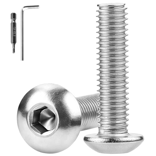 XRXYMQ 60 Stück Linsenkopfschrauben M4x25 mm Flachkopfschrauben Innensechskant 304 Edelstahl Schrauben Rundkopfschrauben Vollgewinde Maschinenschrauben für Möbeleinbau Holz Montage Sechseck XRXYMQ 60 Stück Linsenkopfschrauben M4x25 mm Flachkopfschrauben Innensechskant 304 Edelstahl Schrauben Rundkopfschrauben Vollgewinde Maschinenschrauben für Möbeleinbau Holz Montage Sechseck von XRXYMQ