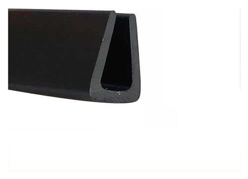 Gummirandstreifen,U-Form Auto Randstreifen, U-förmiger Dichtungsstreifen, 3,28 Fuß, schwarzer Gummi-Wetterschutz for Schränke, Möbelreparatur und -restaurierung(Size:6mm x 10mm) von XRYUXECJ