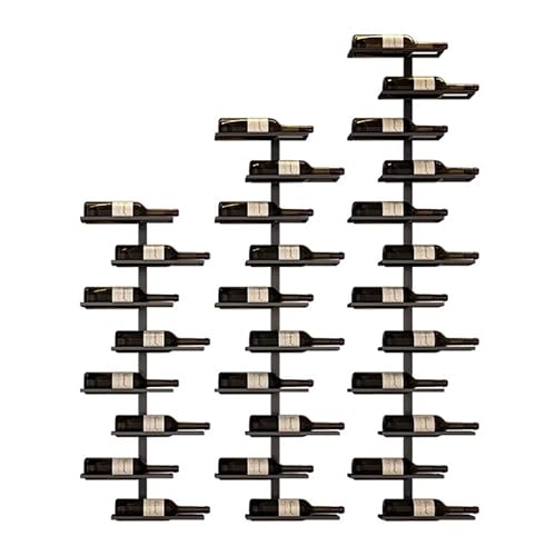 An der Wand montiertes Weinregal, 3er-Set, abnehmbarer DIY-Weinaufbewahrungs-Organizer, als ein oder drei verwendet, hängender Flaschenhalter, Weinaufbewahrungs-Organizer aus Metall, für Küche, Spei An der Wand montiertes Weinregal, 3er-Set, abnehmbarer DIY-Weinaufbewahrungs-Organizer, als ein oder drei verwendet, hängender Flaschenhalter, Weinaufbewahrungs-Organizer aus Metall, für Küche, Spei von XSDAJSD