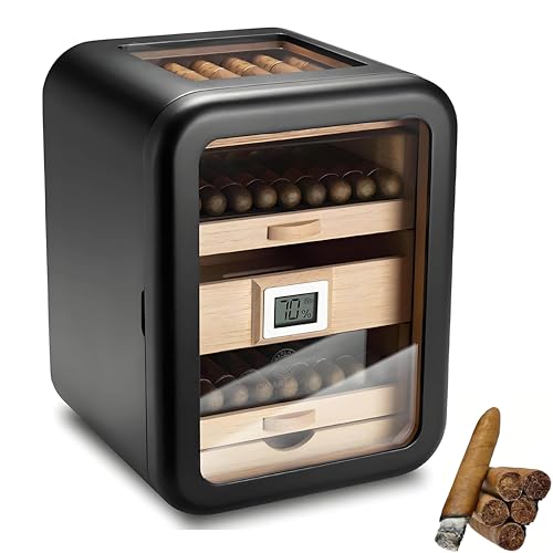 XSDAJSD Elektrischer Zigarrenhumidor mit Zedernholzregal und Schublade für 110 Zigarren, intelligenter elektrischer Zigarrenhumidorkühler, Zigarrenhumidorschrank, für Männer,C XSDAJSD Elektrischer Zigarrenhumidor mit Zedernholzregal und Schublade für 110 Zigarren, intelligenter elektrischer Zigarrenhumidorkühler, Zigarrenhumidorschrank, für Männer,C von XSDAJSD