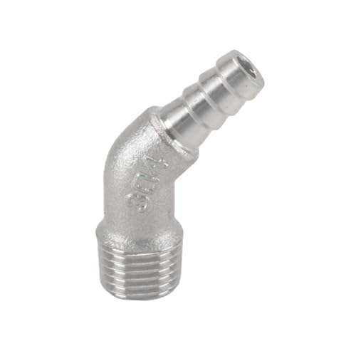 XSDSM 45° Winkel Schlauchanschluss Edelstahl Verbinder Außengewindeverschraubungen Schlauchverbinder Passend für Rohranschluss,G 1/4 "Externer Faden - 8 MM XSDSM 45° Winkel Schlauchanschluss Edelstahl Verbinder Außengewindeverschraubungen Schlauchverbinder Passend für Rohranschluss,G 1/4 "Externer Faden - 8 MM von XSDSM