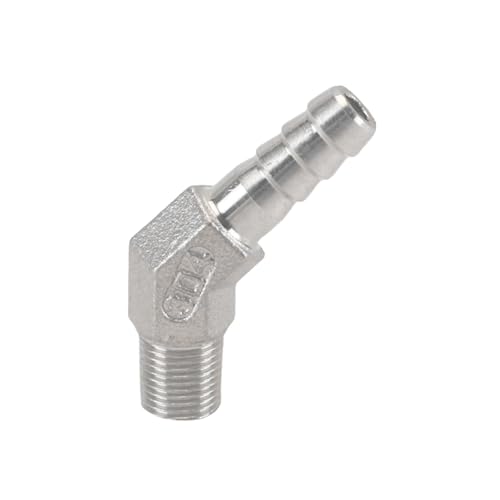 XSDSM 45° Winkel Schlauchanschluss Edelstahl Verbinder Außengewindeverschraubungen Schlauchverbinder Passend für Rohranschluss,G 1/8 "Externer Faden - 8 MM XSDSM 45° Winkel Schlauchanschluss Edelstahl Verbinder Außengewindeverschraubungen Schlauchverbinder Passend für Rohranschluss,G 1/8 "Externer Faden - 8 MM von XSDSM