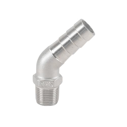 XSDSM 45° Winkel Schlauchanschluss Edelstahl Verbinder Außengewindeverschraubungen Schlauchverbinder Passend für Rohranschluss,G 3/8 "Externer Faden - 15 MM XSDSM 45° Winkel Schlauchanschluss Edelstahl Verbinder Außengewindeverschraubungen Schlauchverbinder Passend für Rohranschluss,G 3/8 "Externer Faden - 15 MM von XSDSM