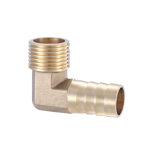 XSDSM 90° Winkel Schlauchtülle Messing Anschlussfittings Anschlussadapter Schlauchverbinder für Rohranschluss,G 1/2 "Externer Faden - 16 MM XSDSM 90° Winkel Schlauchtülle Messing Anschlussfittings Anschlussadapter Schlauchverbinder für Rohranschluss,G 1/2 "Externer Faden - 16 MM von XSDSM