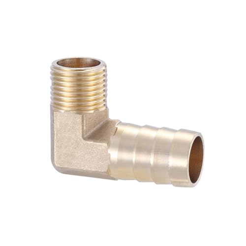 XSDSM 90° Winkel Schlauchtülle Messing Anschlussfittings Anschlussadapter Schlauchverbinder für Rohranschluss,G 1/2 "Externer Faden - 19 MM XSDSM 90° Winkel Schlauchtülle Messing Anschlussfittings Anschlussadapter Schlauchverbinder für Rohranschluss,G 1/2 "Externer Faden - 19 MM von XSDSM