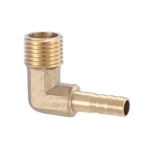 XSDSM 90° Winkel Schlauchtülle Messing Anschlussfittings Anschlussadapter Schlauchverbinder für Rohranschluss,G 1/4 "Externer Faden - 6 MM XSDSM 90° Winkel Schlauchtülle Messing Anschlussfittings Anschlussadapter Schlauchverbinder für Rohranschluss,G 1/4 "Externer Faden - 6 MM von XSDSM