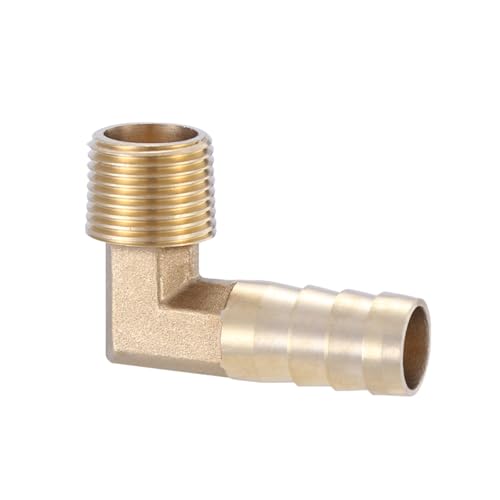 XSDSM 90° Winkel Schlauchtülle Messing Anschlussfittings Anschlussadapter Schlauchverbinder für Rohranschluss,G 3/8 "Externer Faden - 13 MM XSDSM 90° Winkel Schlauchtülle Messing Anschlussfittings Anschlussadapter Schlauchverbinder für Rohranschluss,G 3/8 "Externer Faden - 13 MM von XSDSM
