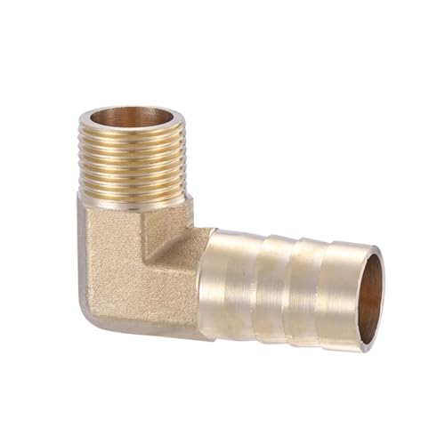 XSDSM 90° Winkel Schlauchtülle Messing Anschlussfittings Anschlussadapter Schlauchverbinder für Rohranschluss,G 3/8 "Externer Faden - 16 MM XSDSM 90° Winkel Schlauchtülle Messing Anschlussfittings Anschlussadapter Schlauchverbinder für Rohranschluss,G 3/8 "Externer Faden - 16 MM von XSDSM