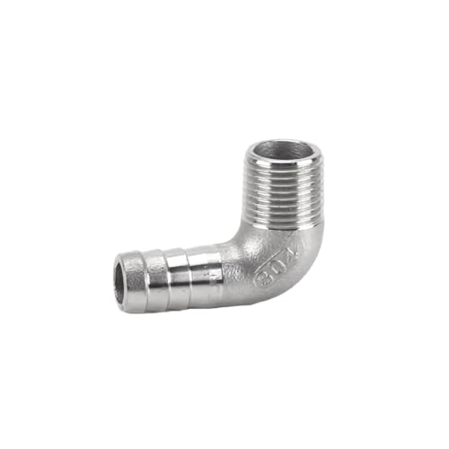 XSDSM 90° Winkel Schlauchverbinder Außengewinde Fittings Edelstahl Anschlussadapter Schlauchkupplung für Rohranschluss,G 1/2 "Externer Faden - 16 MM XSDSM 90° Winkel Schlauchverbinder Außengewinde Fittings Edelstahl Anschlussadapter Schlauchkupplung für Rohranschluss,G 1/2 "Externer Faden - 16 MM von XSDSM