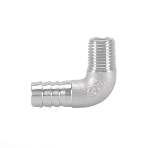 XSDSM 90° Winkel Schlauchverbinder Außengewinde Fittings Edelstahl Anschlussadapter Schlauchkupplung für Rohranschluss,G 1/4 "Externer Faden - 12 MM XSDSM 90° Winkel Schlauchverbinder Außengewinde Fittings Edelstahl Anschlussadapter Schlauchkupplung für Rohranschluss,G 1/4 "Externer Faden - 12 MM von XSDSM