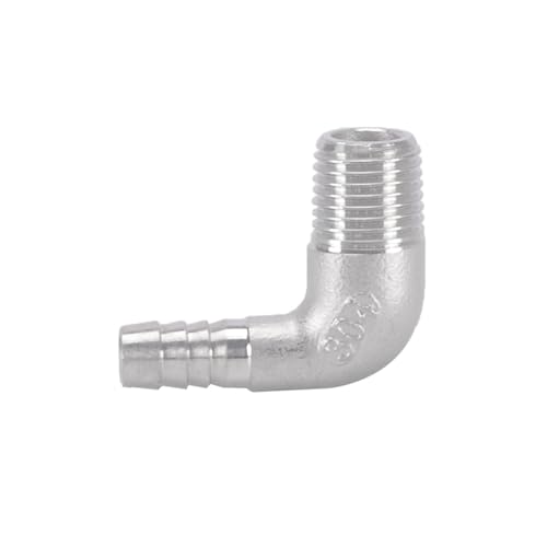 XSDSM 90° Winkel Schlauchverbinder Außengewinde Fittings Edelstahl Anschlussadapter Schlauchkupplung für Rohranschluss,G 1/4 "Externer Faden - 8 MM XSDSM 90° Winkel Schlauchverbinder Außengewinde Fittings Edelstahl Anschlussadapter Schlauchkupplung für Rohranschluss,G 1/4 "Externer Faden - 8 MM von XSDSM