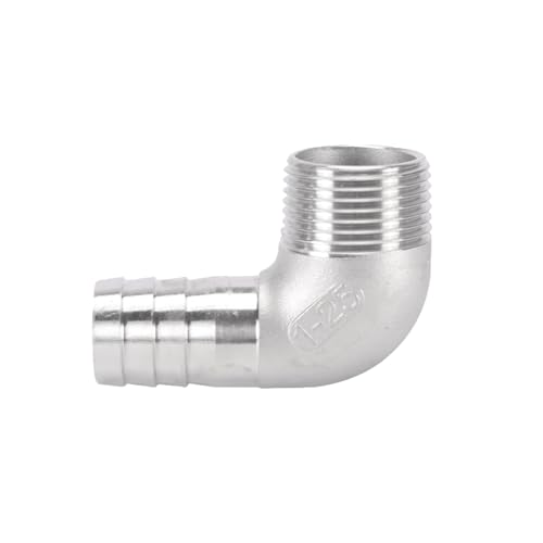 XSDSM 90° Winkel Schlauchverbinder Außengewinde Fittings Edelstahl Anschlussadapter Schlauchkupplung für Rohranschluss,G 1 "Externer Faden - 25 MM XSDSM 90° Winkel Schlauchverbinder Außengewinde Fittings Edelstahl Anschlussadapter Schlauchkupplung für Rohranschluss,G 1 "Externer Faden - 25 MM von XSDSM
