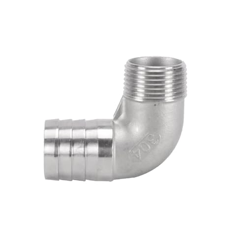 XSDSM 90° Winkel Schlauchverbinder Außengewinde Fittings Edelstahl Anschlussadapter Schlauchkupplung für Rohranschluss,G 1 "Externer Faden - 33 MM XSDSM 90° Winkel Schlauchverbinder Außengewinde Fittings Edelstahl Anschlussadapter Schlauchkupplung für Rohranschluss,G 1 "Externer Faden - 33 MM von XSDSM