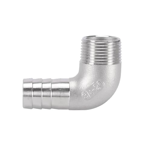 XSDSM 90° Winkel Schlauchverbinder Außengewinde Fittings Edelstahl Anschlussadapter Schlauchkupplung für Rohranschluss,G 3/4 "Externer Faden - 20 MM XSDSM 90° Winkel Schlauchverbinder Außengewinde Fittings Edelstahl Anschlussadapter Schlauchkupplung für Rohranschluss,G 3/4 "Externer Faden - 20 MM von XSDSM