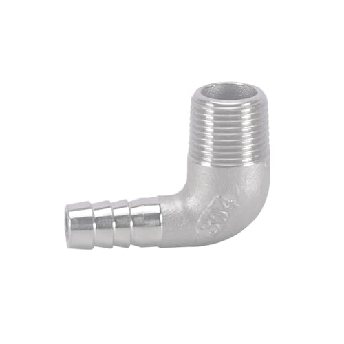 XSDSM 90° Winkel Schlauchverbinder Außengewinde Fittings Edelstahl Anschlussadapter Schlauchkupplung für Rohranschluss,G 3/8 "Externer Faden - 10 MM XSDSM 90° Winkel Schlauchverbinder Außengewinde Fittings Edelstahl Anschlussadapter Schlauchkupplung für Rohranschluss,G 3/8 "Externer Faden - 10 MM von XSDSM