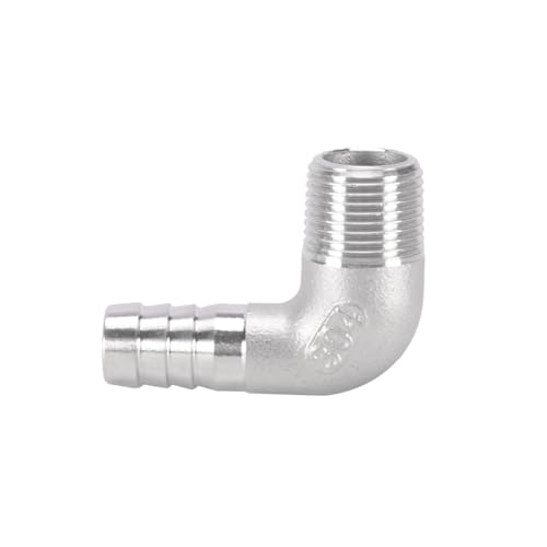XSDSM 90° Winkel Schlauchverbinder Außengewinde Fittings Edelstahl Anschlussadapter Schlauchkupplung für Rohranschluss,G 3/8 "Externer Faden - 12 MM XSDSM 90° Winkel Schlauchverbinder Außengewinde Fittings Edelstahl Anschlussadapter Schlauchkupplung für Rohranschluss,G 3/8 "Externer Faden - 12 MM von XSDSM