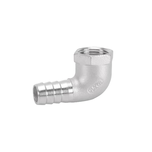 XSDSM 90° Winkel Schlauchverbinder Edelstahl Anschlusszubehör Innengewinde Adapter Schlauchverbinder Passend für Rohranschluss,G 1/2 "Interner Faden - 15 MM von XSDSM